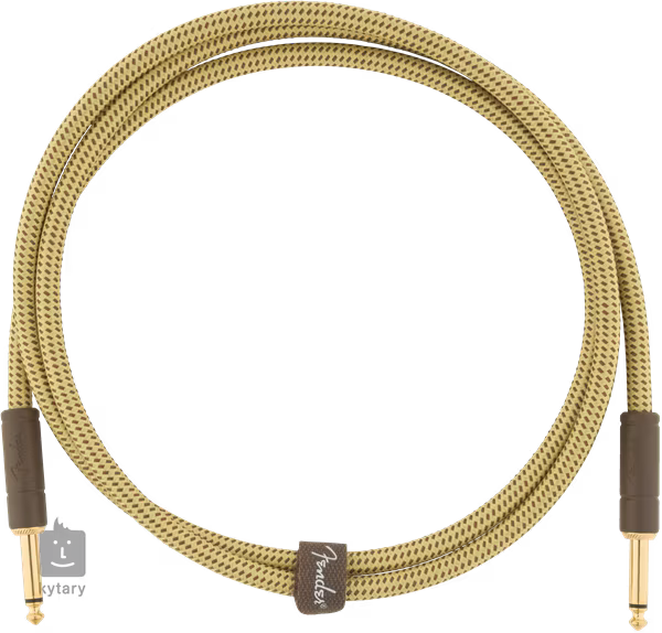 Fender Deluxe Series 5' Instrument Cable Tweed - Kabel instrumentalny