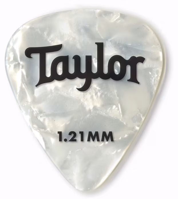 Taylor Celluloid Picks 1.21 White Pearl - Kostki
