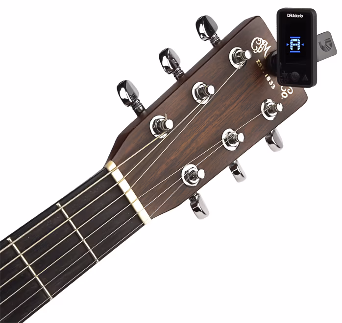 D'Addario Eclipse Tuner Black - Tuner z klipsem