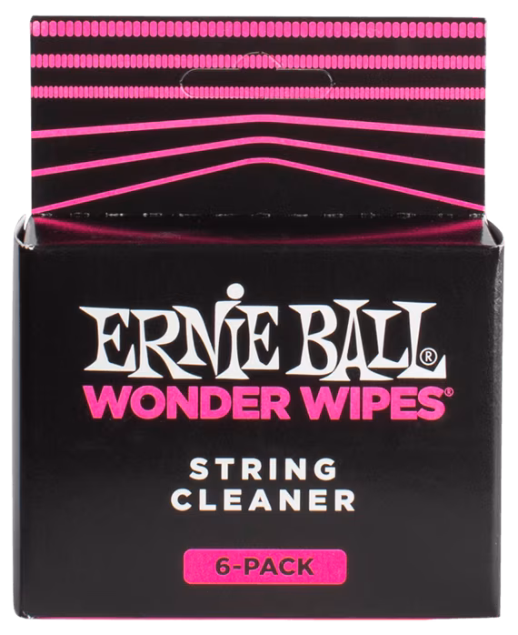 Ernie Ball Wonder Wipes String Cleaner 6-Pack - Kosmetyki do gitary