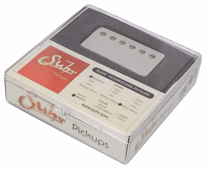 Suhr Aldrich, Hot Humbucker Pickup, Neck, Nickel Chrome - Przetwornik do gitary elektrycznej