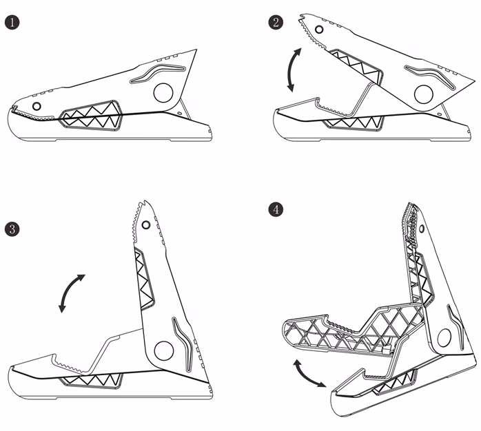 Guitto GGS-02 Crocodile Guitar Stand - Statyw gitarowy