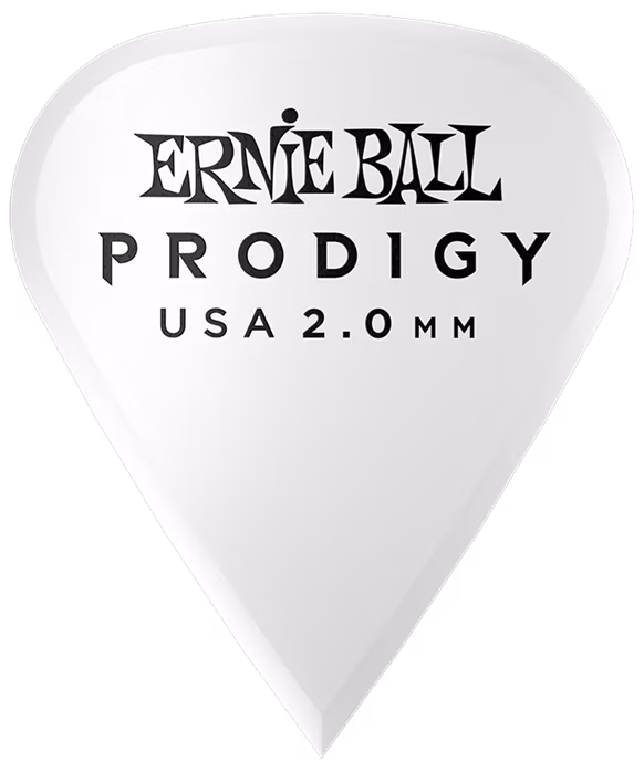 Ernie Ball Prodigy Picks 2.0 White Sharp - Kostki