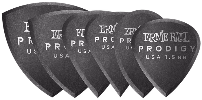 Ernie Ball Prodigy Picks 1.5 Black Multipack - Kostki