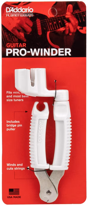 D'Addario DP-0002 White - Korbka do nawijania strun