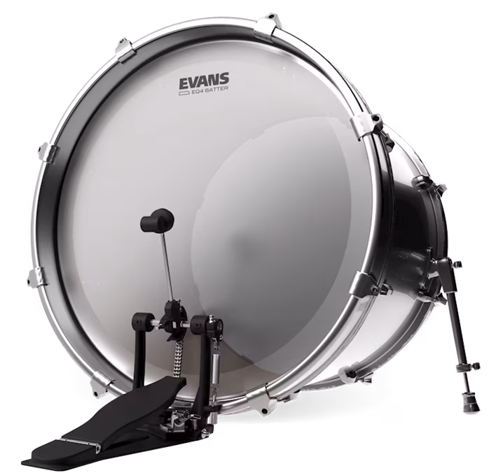 Evans 22" EQ4 Frosted - Naciąg do bębna basowego