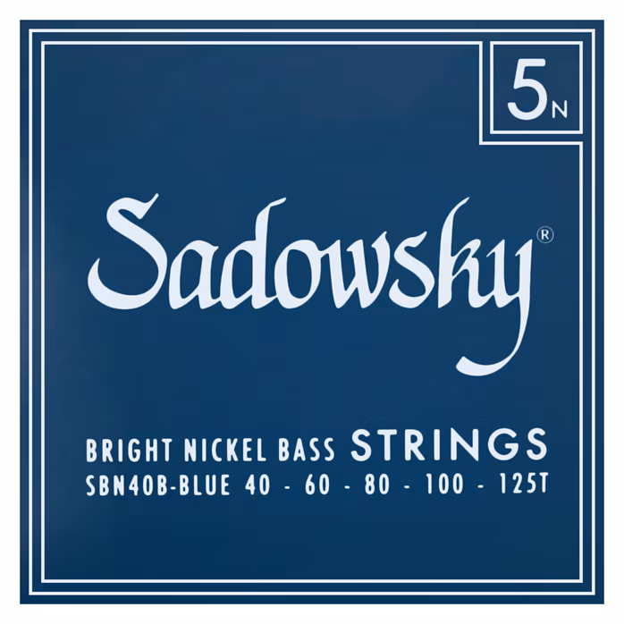 Sadowsky Blue Label Nickel 40B - Struny do pięciostrunowej gitary basowej