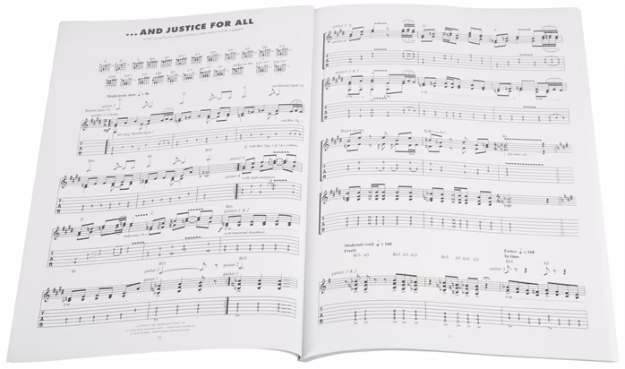 MS Metallica, And Justice For All TAB - Nuty na gitarę