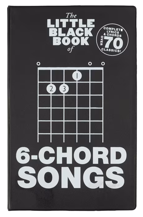 MS The Little Black Book Of 6-Chord Songs - Śpiewnik