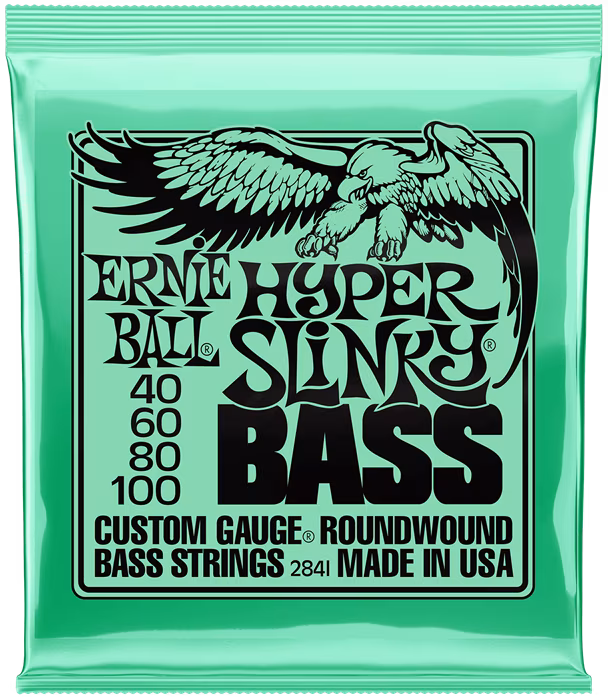 Ernie Ball 2841 Hyper Slinky Nickel Wound Electric Bass 40-100 - Struny do gitary basowej