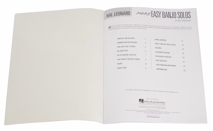 MS Hal Leonard Banjo Method: More Easy Banjo Solos - Szkoła gry na banjo