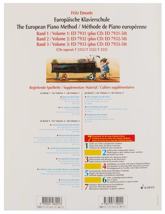 MS Evropská klavírní škola - Emonts Fritz - Szkoła gry na fortepianie