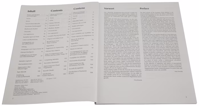 MS Evropská klavírní škola III - Emonts Fritz - Szkoła gry na fortepianie