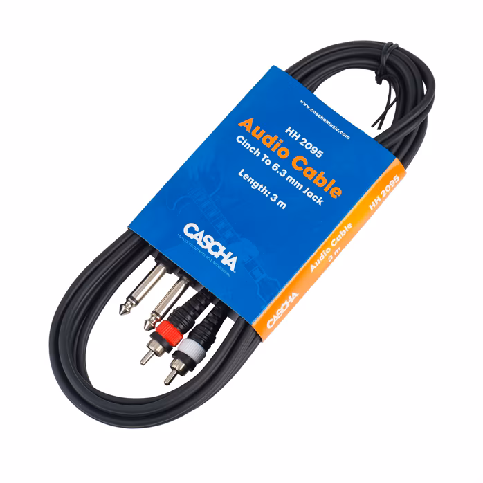 Cascha Audio Cable Stereo 3 m 6,3 mm - Kabel połączeniowy