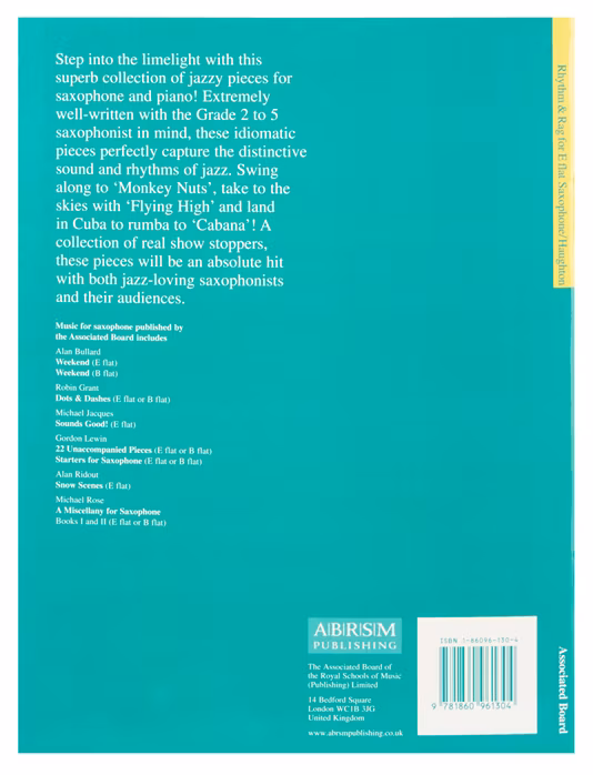MS Rhythm & Rag for E flat Saxophone - Nuty na saksofon altowy