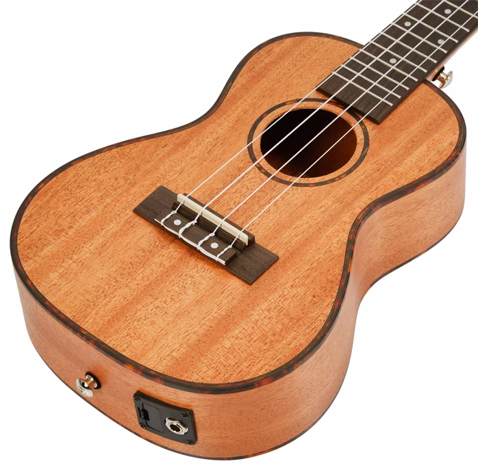 Cascha HH 2035E Concert Mahogany Ukulele Set EQ - Ukulele elektroakustyczne