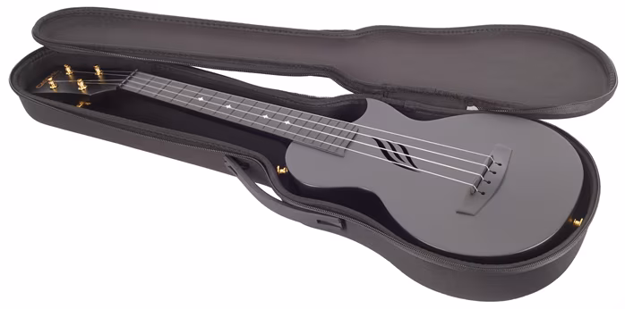 Cascha HH 2258 Carbon Fibre Ukulele Set Black - Ukulele akustyczne