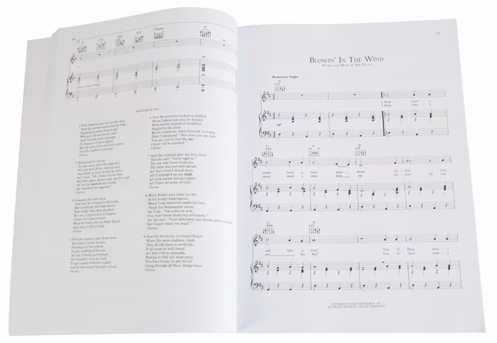 MS Anthology - Bob Dylan - Nuty na fortepian