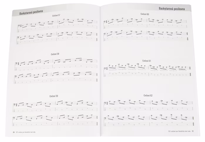 Baskytarová posilovna 101 cvičení pro flexibilitu levé ruky - Szkoła gry na gitarze basowej