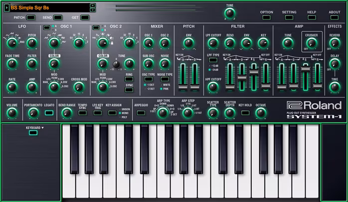 Roland SYSTEM-1 Key - Oprogramowanie