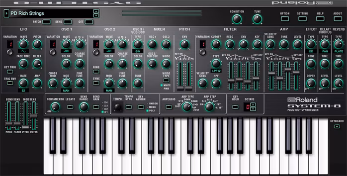 Roland SYSTEM-8 Key - Oprogramowanie