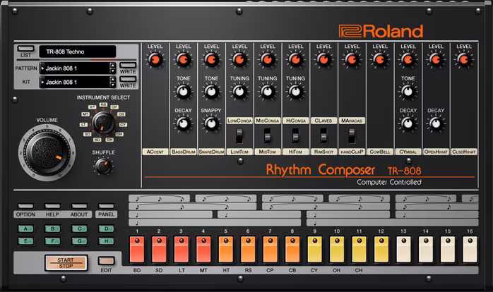 Roland TR-808 Key - Oprogramowanie
