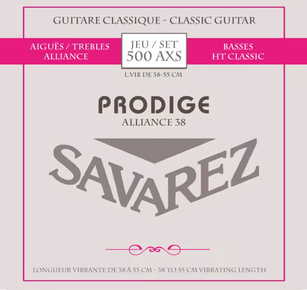 Savarez 500AXS Prodige Alliance 38 - Struny nylonowe do gitary klasycznej