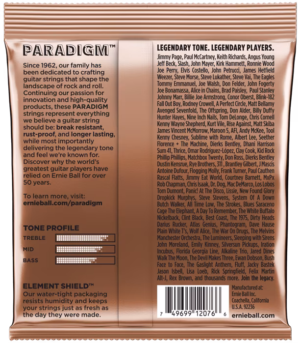 Ernie Ball 2076 Paradigm Phosphor Bronze Medium-Light - Metalowe struny do gitary akustycznej