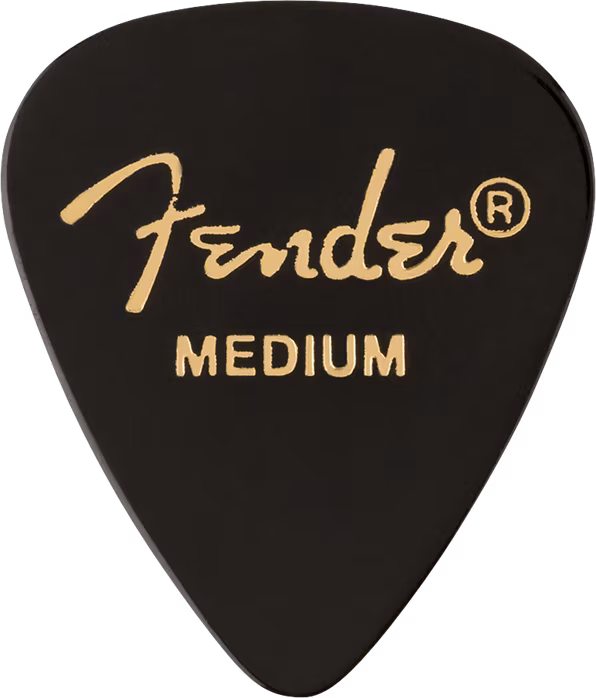 Fender 351 Shape Picks, Medium, Black - Kostki