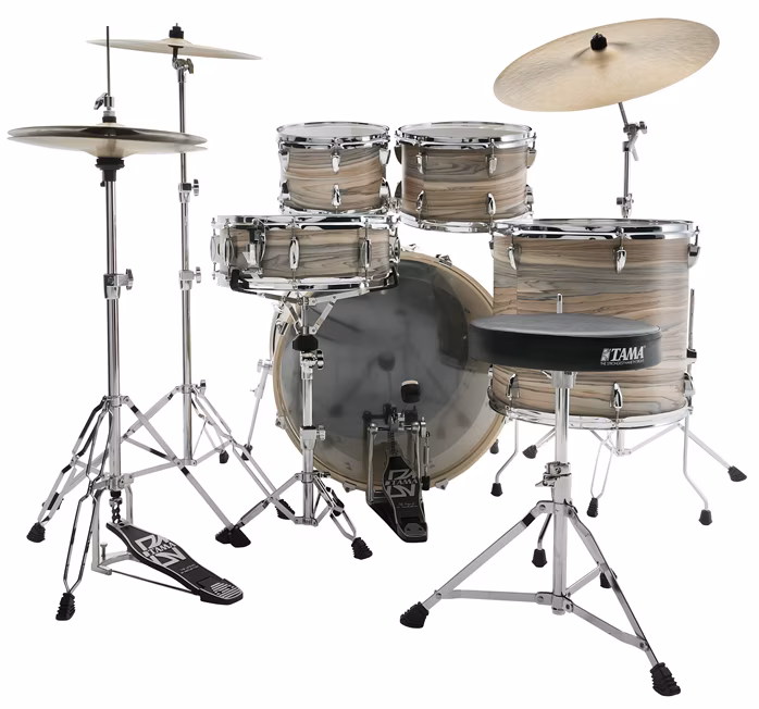 Tama Imperialstar Natural Zebrawood Wrap - Zestaw perkusyjny z talerzami