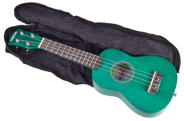 Cascha HH 3963 Soprano Ukulele Green Set - Ukulele akustyczne