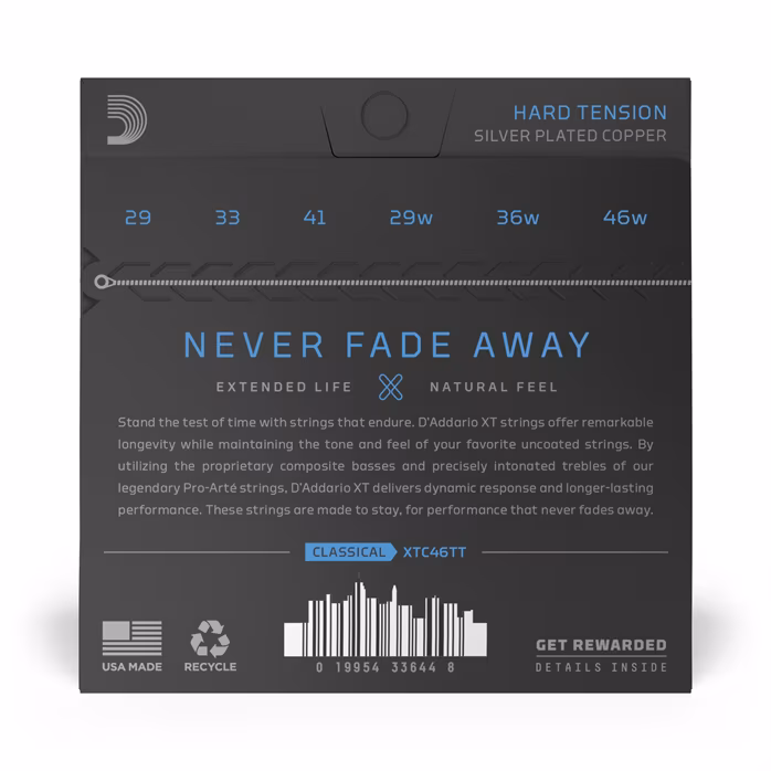 D'Addario XTC46TT - Struny nylonowe do gitary klasycznej