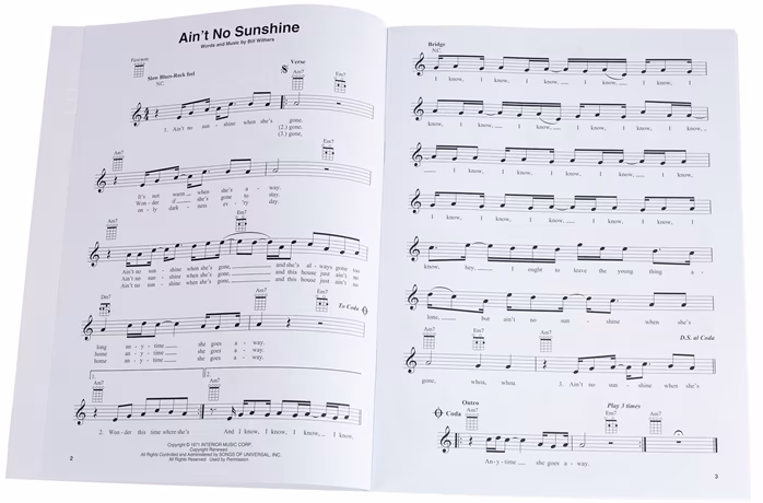 MS R&B Songs For Ukulele - Nuty na ukulele