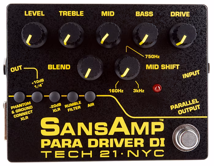 Tech 21 Para Driver DI v2 - Przedwzmacniacz do gitar basowych oraz DI Box