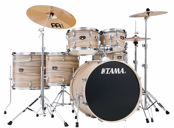 Tama Imperialstar Natural Zebrawood Wrap II - Zestaw perkusyjny z talerzami