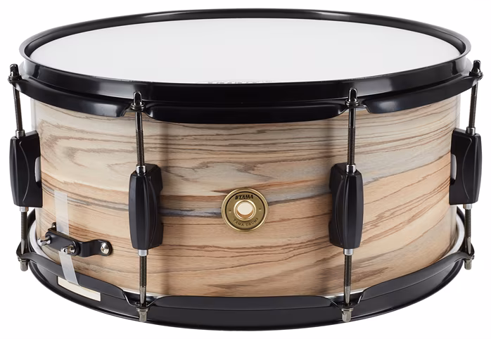 Tama 14" x 6,5" Woodworks Natural Zebrawood Wrap Snare Drum - Werbel