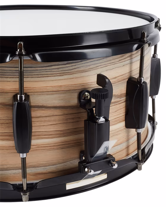 Tama 14" x 6,5" Woodworks Natural Zebrawood Wrap Snare Drum - Werbel