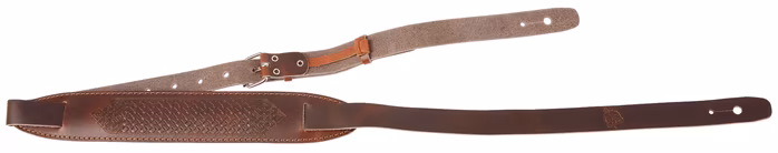 Flight S58 Brown Leather Ukulele Strap - Pas do ukulele