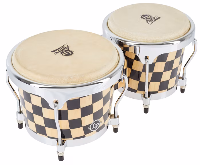 Latin Percussion Aspire Series Checkboard Bongo - Bongosy
