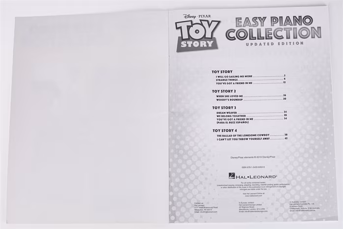 MS Toy Story Easy Piano Collection - Updated Edition - Nuty na fortepian