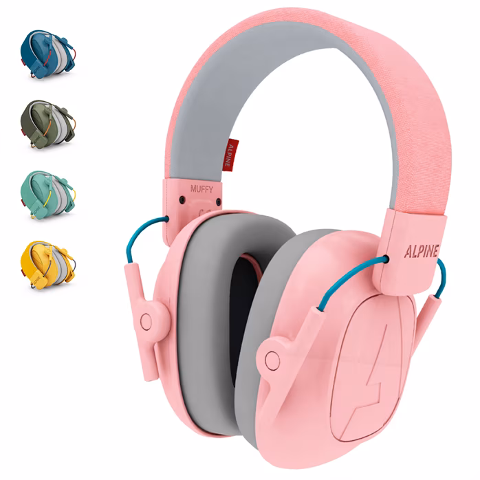 Alpine Muffy Pink - Dziecięce słuchawki izolacyjne