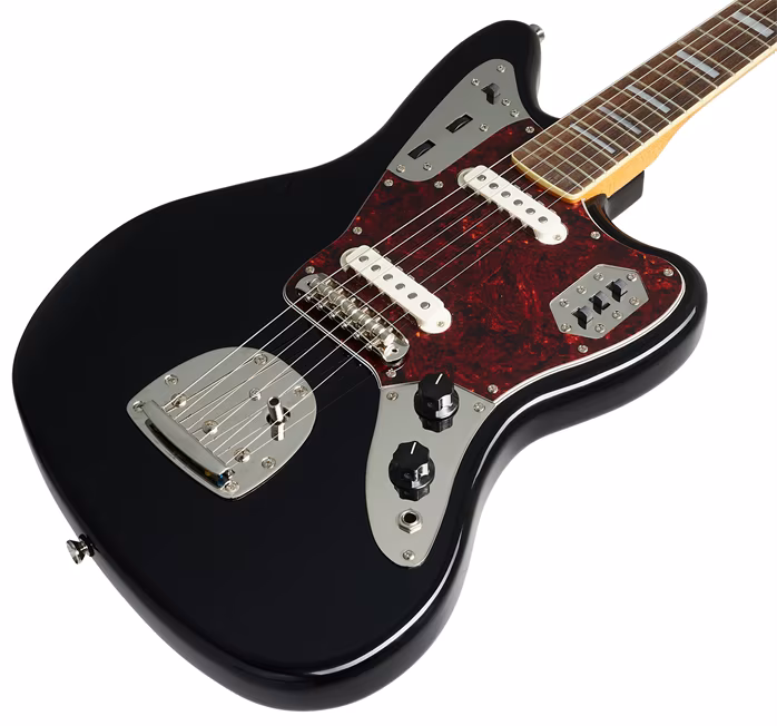 Fender Squier Classic Vibe 70s Jaguar LRL Black - Gitara elektryczna