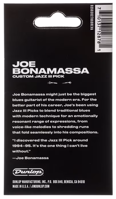 Dunlop Joe Bonamassa Custom Variety Pack - Kostki
