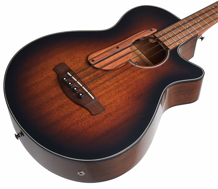 Ibanez AEGB24E Mahogany Sunburst - Elektroakustyczna gitara basowa