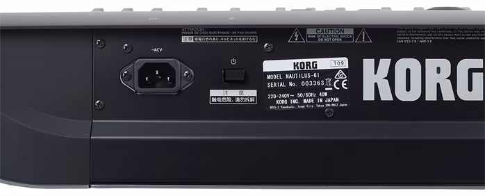 Korg NAUTILUS-61 - Workstation, aranżer