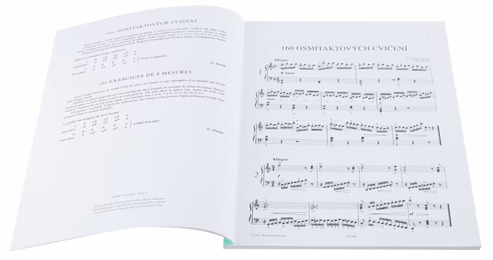 MS 160 osmitaktových cvičení op. 821 - Czerny Carl - Nuty na fortepian