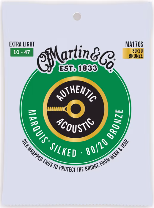 Martin Authentic Marquis 80/20 Bronze Extra Light - Metalowe struny do gitary akustycznej