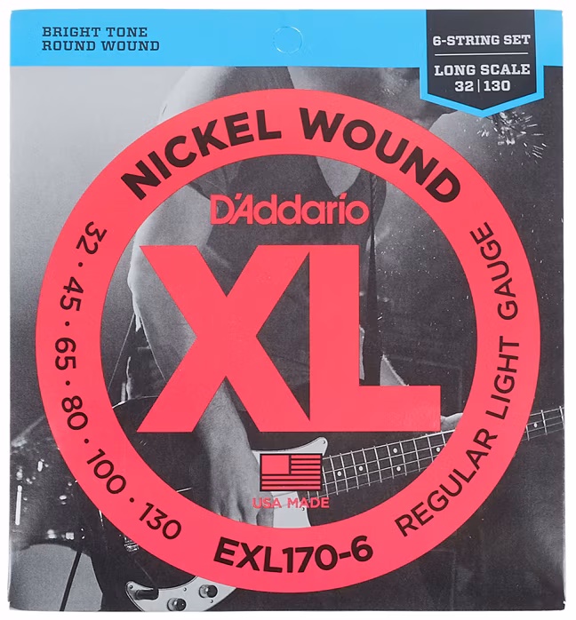 D'Addario EXL170-6 - Struny do sześciostrunowej gitary basowej