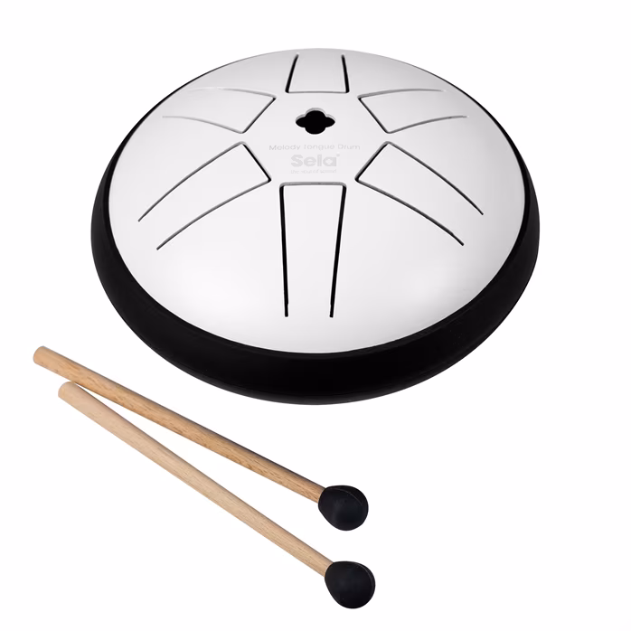 Sela 5,5" Melody Tongue Drum White - Tongue drum