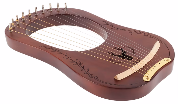 Cega Lyre Harp 10 Strings Coffee - Lirka